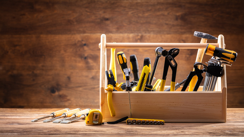 wooden toolbox