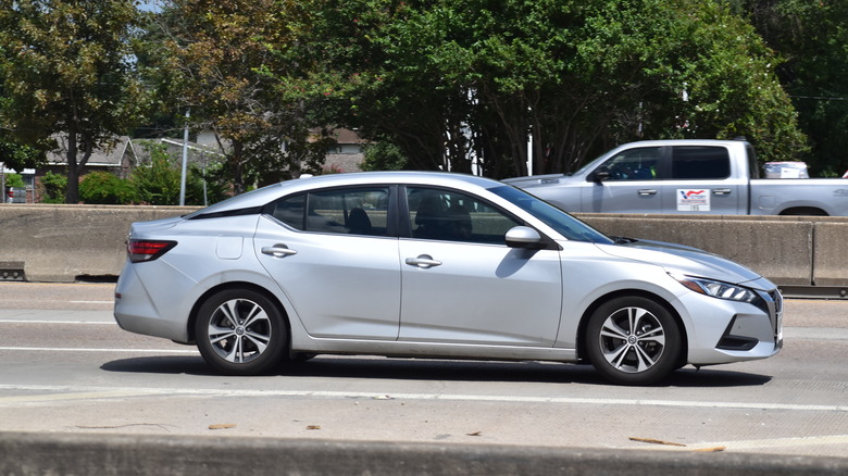 Nissan Maxima on freeway