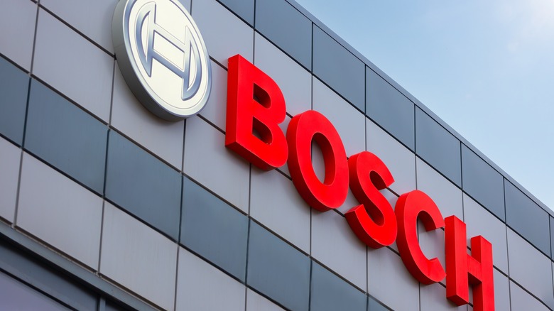 Bosch logo on building