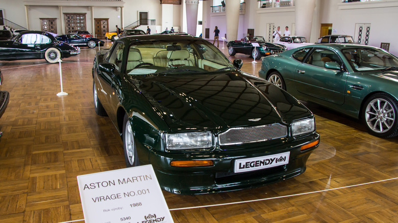 Aston Martin Virage on display