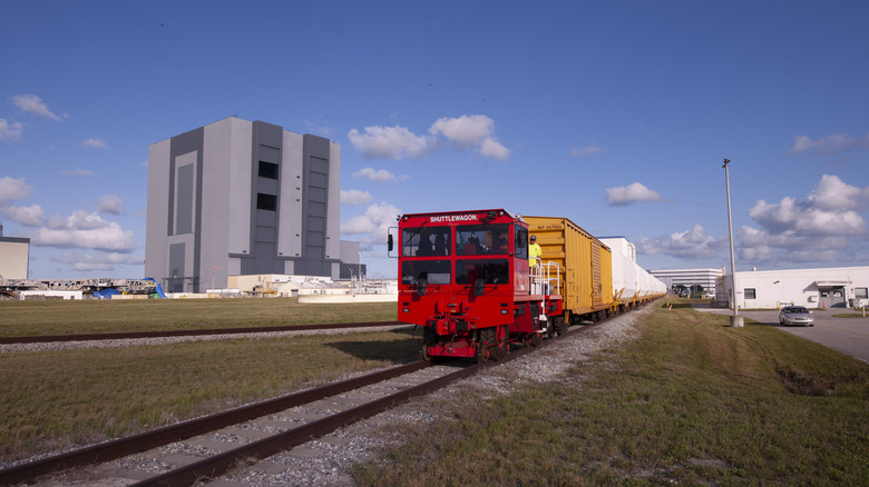 Booster rockets on train