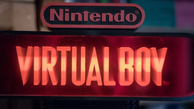 nintendo virtual boy sign