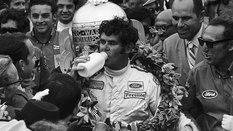 al unser drinking milk