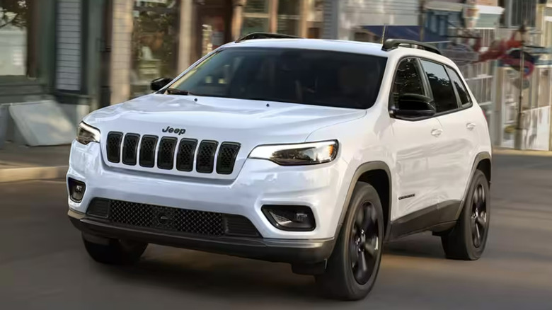 white Jeep Cherokee