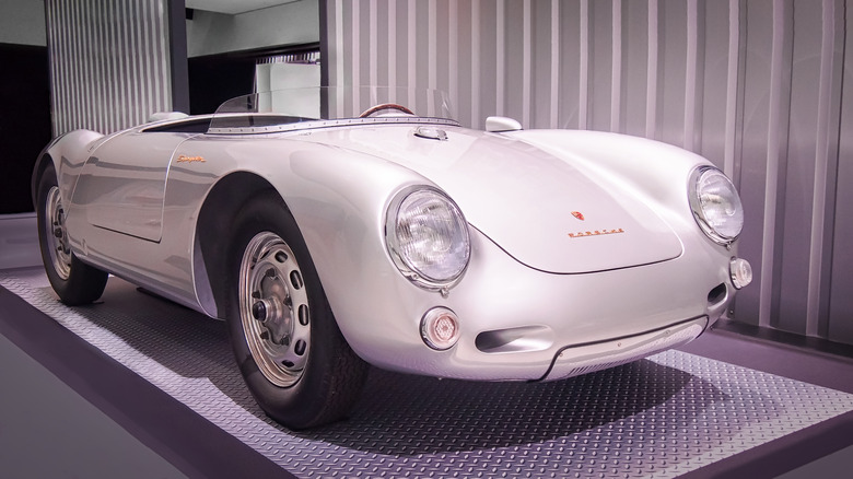 1955 550 Spyder display at the Porsche Museum