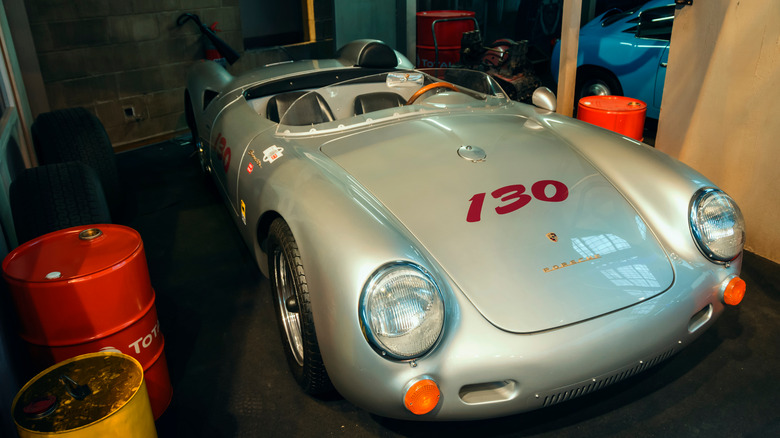 Replica of James Dean's Little Bastard Porsche 550