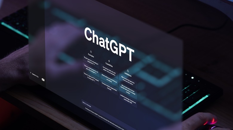 ChatGPT laptop illustration