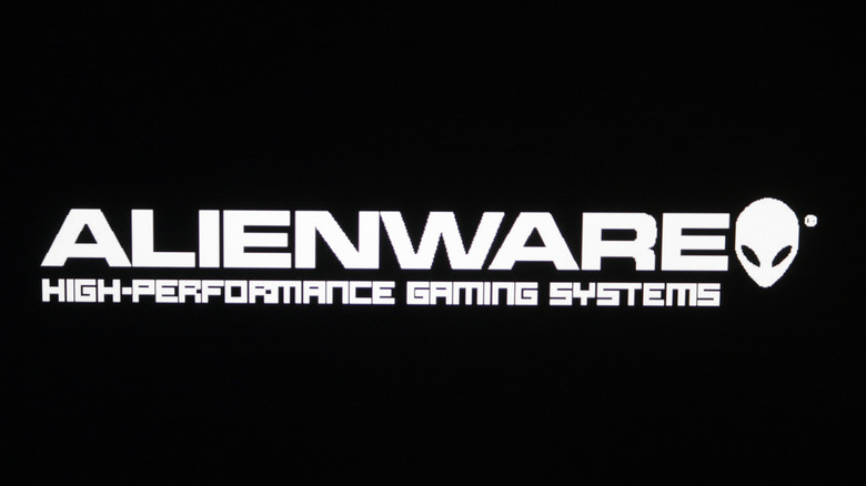 Alienware name on black background