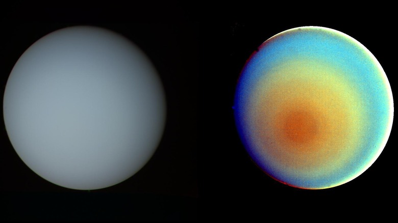 Uranus in True and False Color
