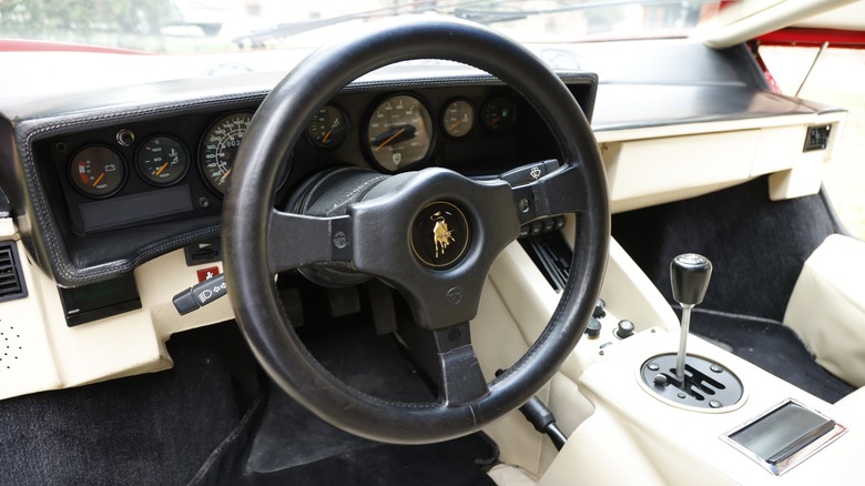 Lamborghini Countach with manual gearbox