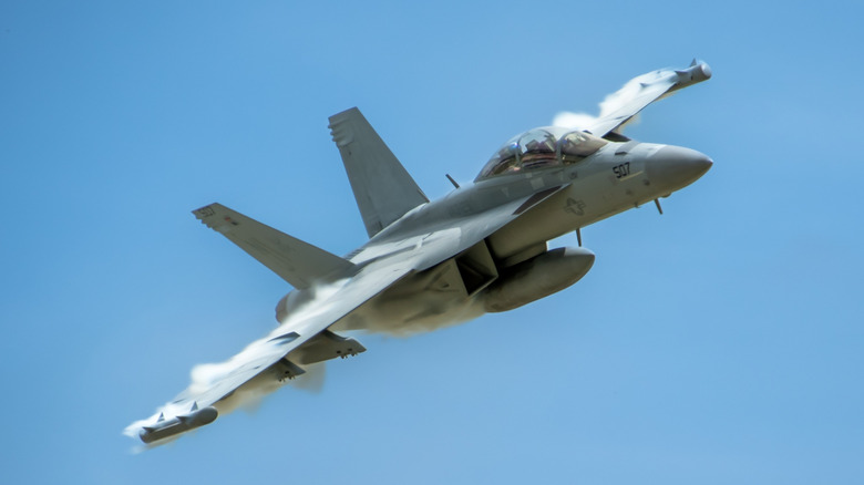 Boeing F-15EX Eagle II fighter jet in flight