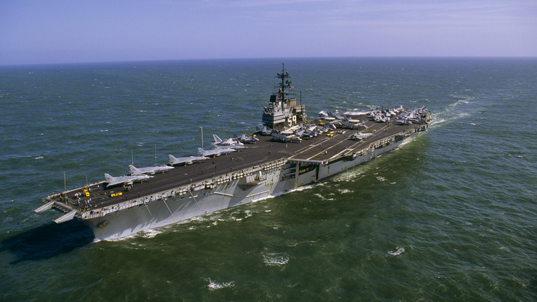 US Navy Conventional Powered Aircraft Carrier