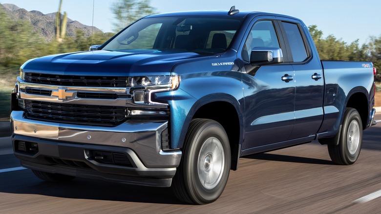 2019 Chevy Silverado front quarter driving