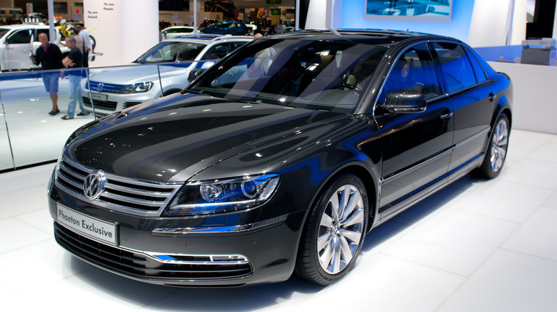 Volkswagen Phaeton on display at the Moscow International Automobile Salon 2010