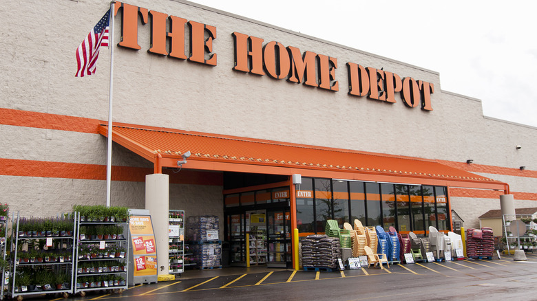 Exterior of The Home Depot store