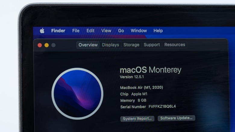 MacOS Monterey screenshot