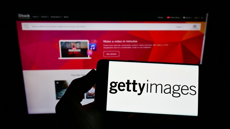 Getty Images logo smartphone