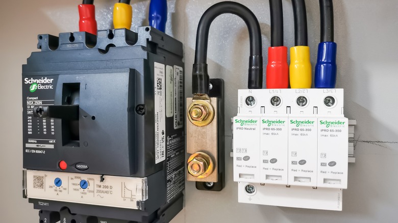 Surge protector in electrical device