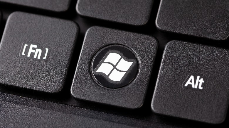 Windows button on a keyboard