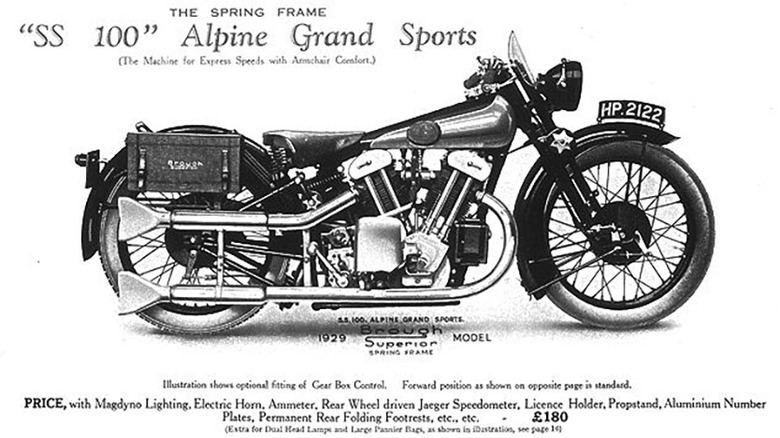 Brough Superior SS100 Alpine Sports print advert