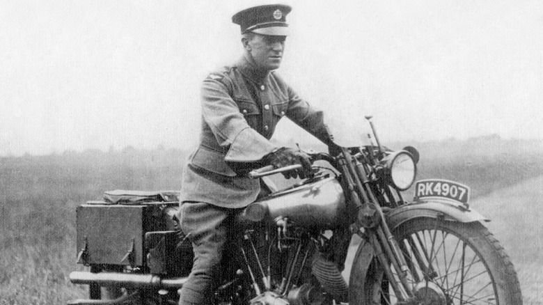 T. E. Lawrence on a Brough Superior