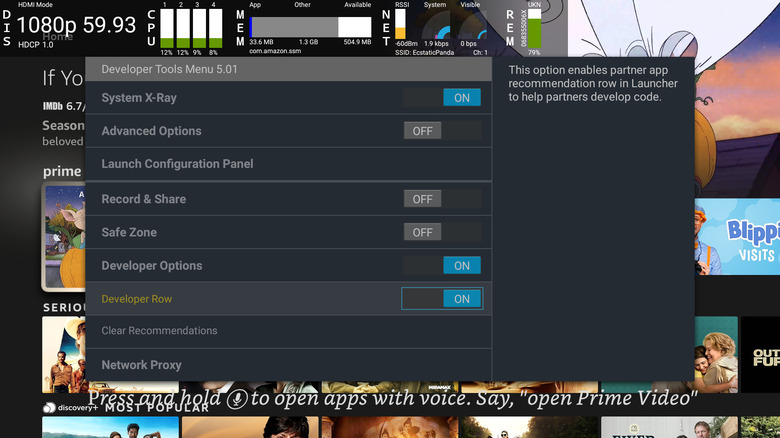 Fire TV Developer Tools System X-Ray