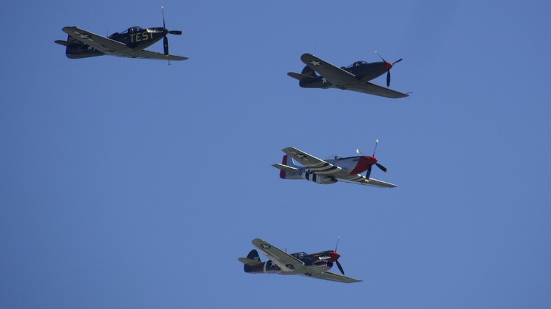 p-51 in formation