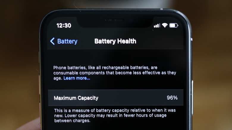 iPhone battery health feature