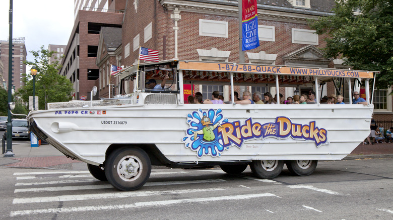 Converted GMC DUKW into tourist ride 