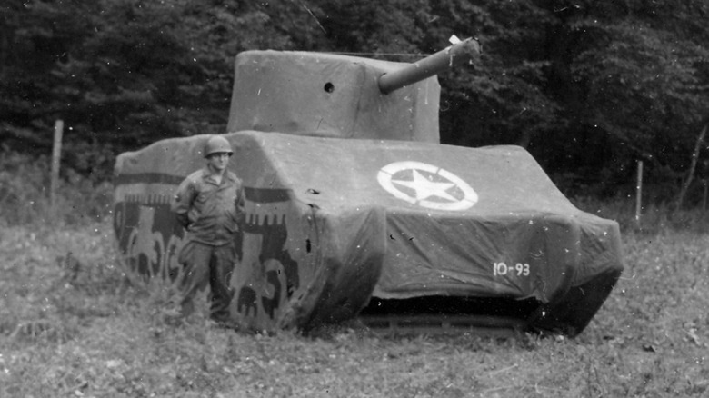 a fake inflatable tank