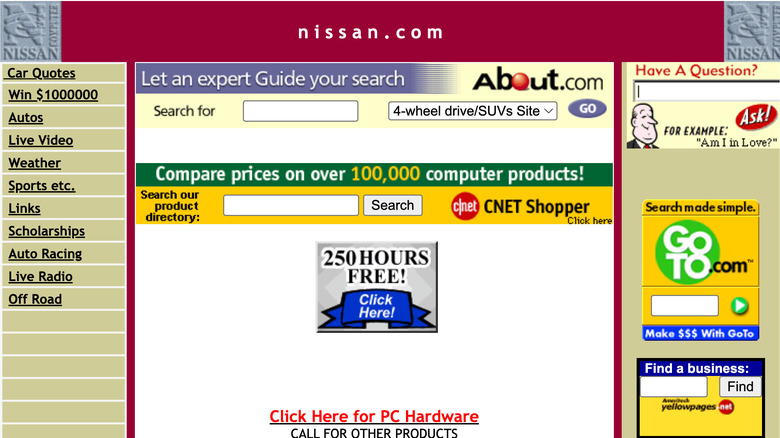 Nissan.com when Nissan first sued