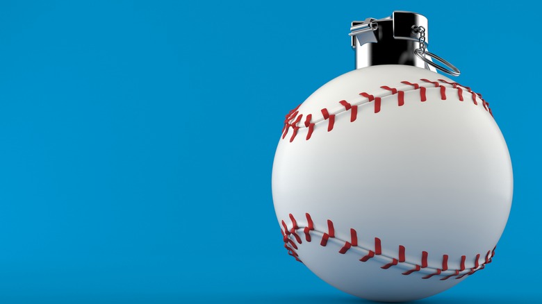 Fake baseball grenade 