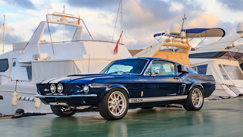 blue Shelby Mustang