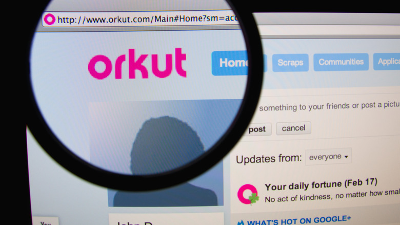 Orkut homepage