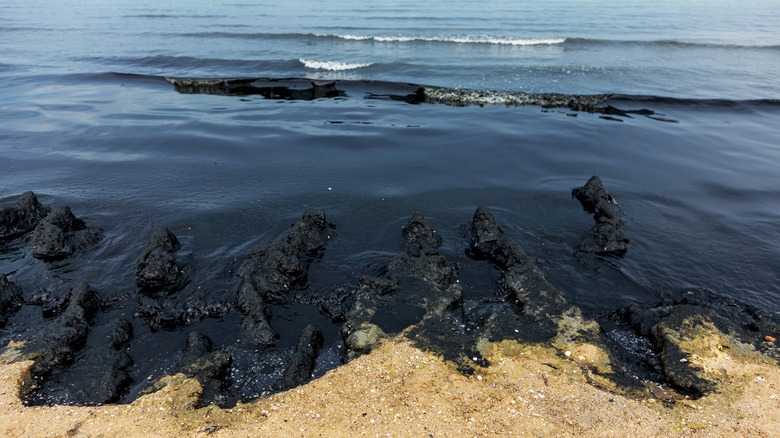 oil spill on the ocean