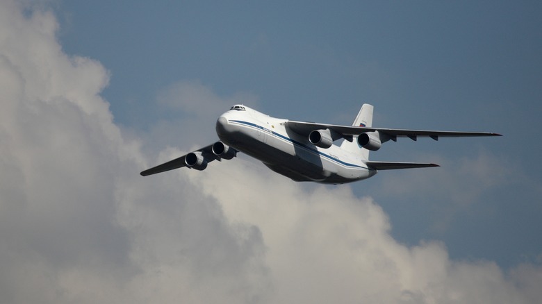 Antonov An-124 Ruslan flying through the air