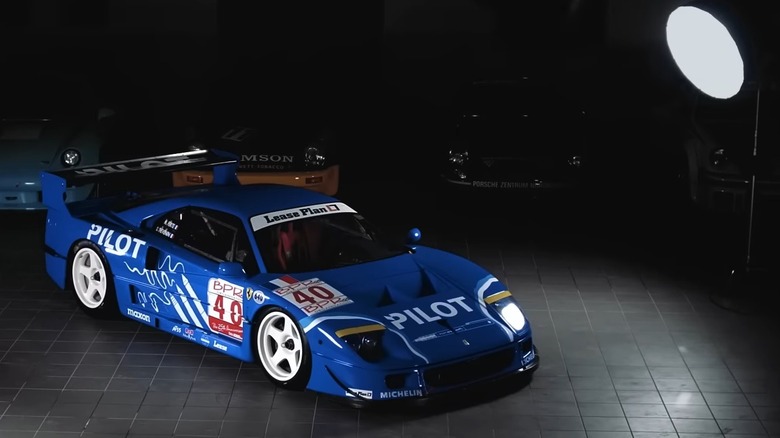 The blue F40 LM