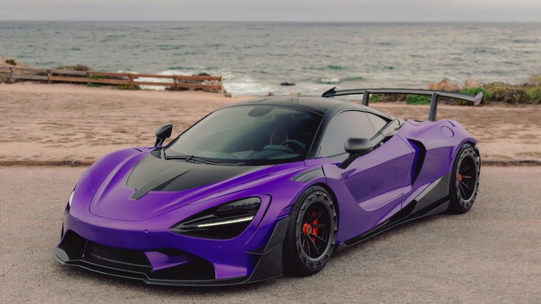 purple McLaren 720S