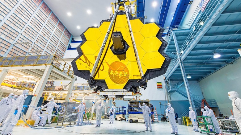 NASA engineers work on James Webb mirrors