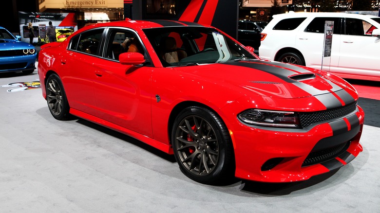 Dodge Charger Hellcat on display