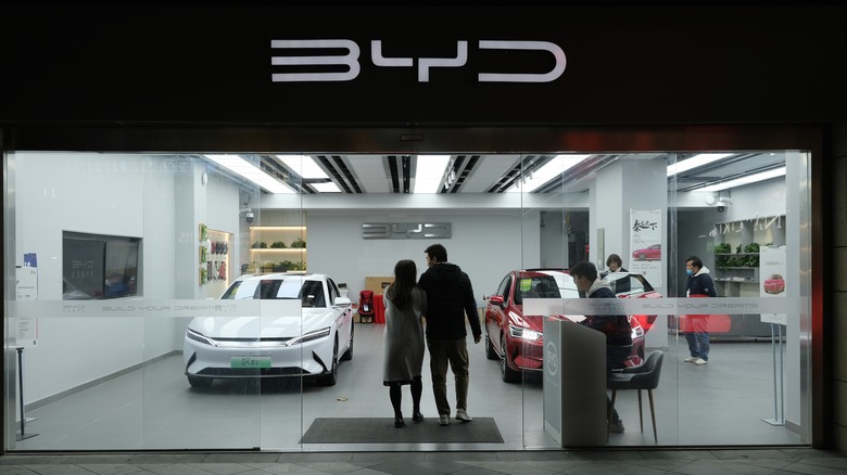 BYD Electric Car Showroom