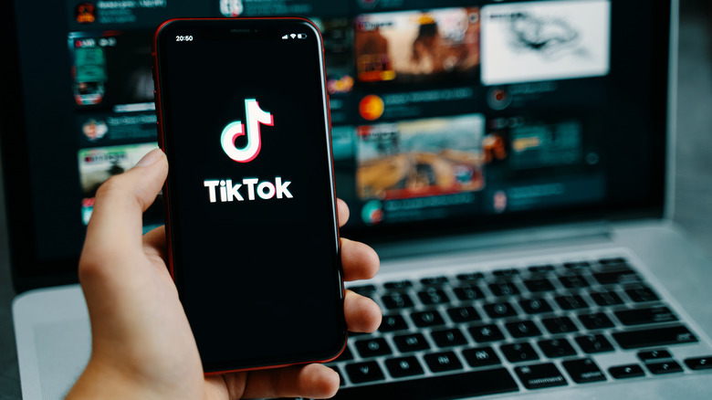 TikTok splash screen smartphone