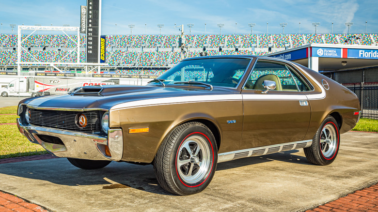 brown AMC AMX car