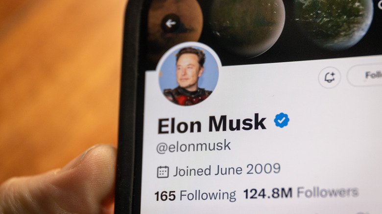 Elon Musk's Twitter profile