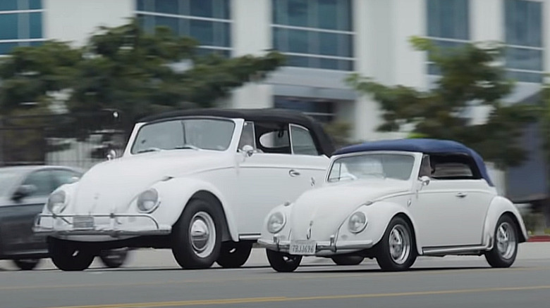 VW Beetle Huge Bug driving