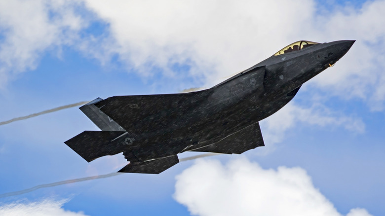 An USAF F-35 at an airshow in California.