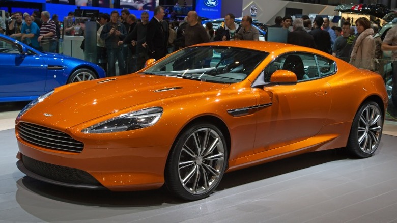 Orange Aston Martin Virage