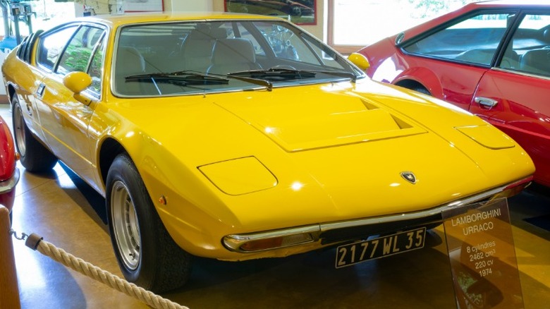Yellow Lamborghini Urraco