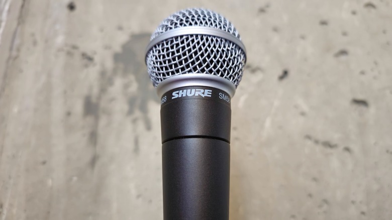 The Shure SM58 microphone