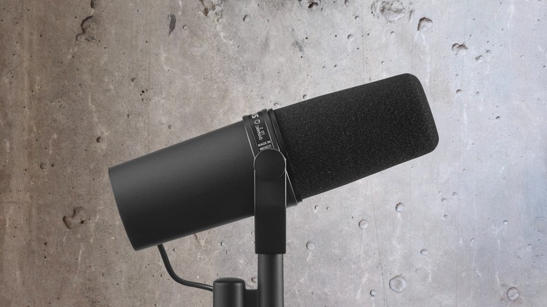 The Shure SM7B microphone